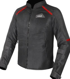 LS2 Breeze Man Motorjas Black Red> Motorjassen
