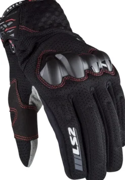 LS2 Chaki Man Gloves Black> Motorhandschoenen