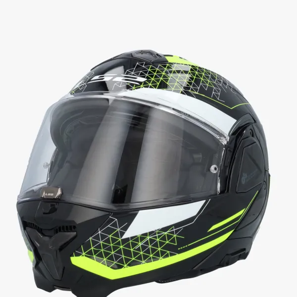 LS2 FF910 Advant II Astral H-V Yellow> Systeemhelmen|Helmen Met Zonnevizier