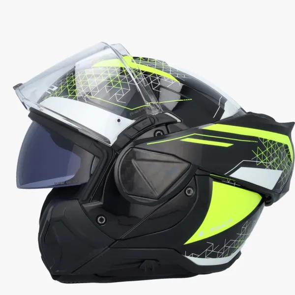 LS2 FF910 Advant II Astral H-V Yellow> Systeemhelmen|Helmen Met Zonnevizier