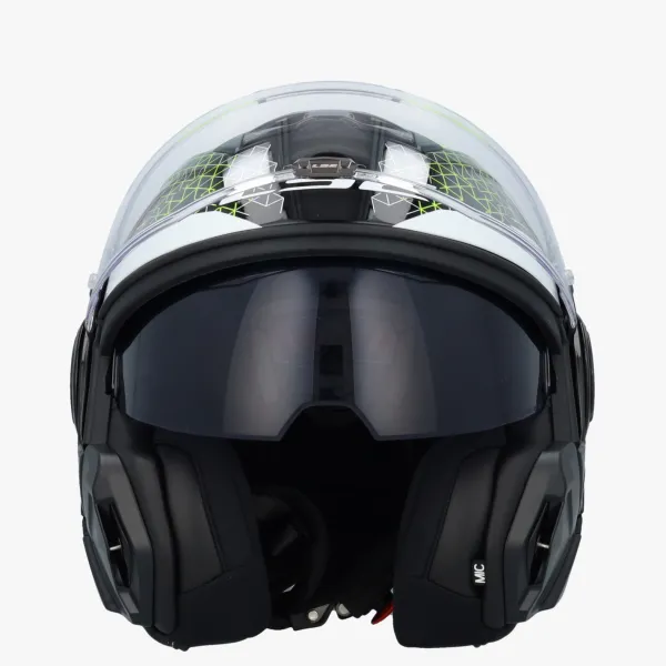 LS2 FF910 Advant II Astral H-V Yellow> Systeemhelmen|Helmen Met Zonnevizier