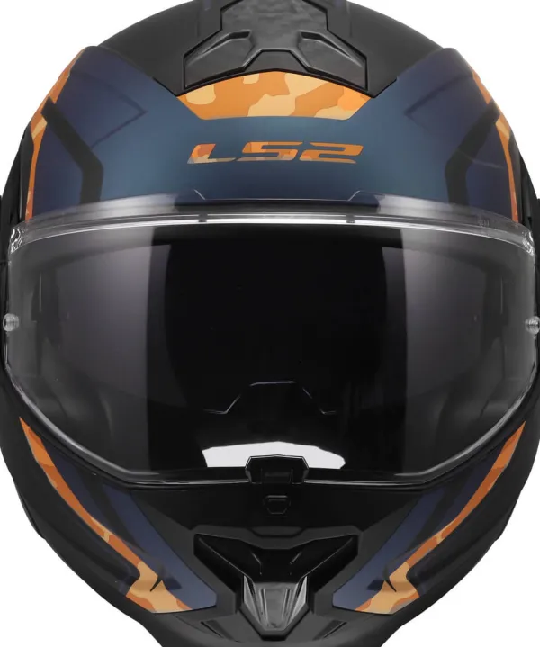 LS2 FF910 Advant II Glide Black Orange> Systeemhelmen|Helmen Met Zonnevizier