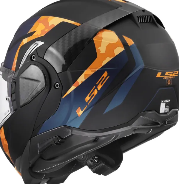 LS2 FF910 Advant II Glide Black Orange> Systeemhelmen|Helmen Met Zonnevizier