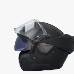 LS2 FF910 Advant II Solid Matt Black> Systeemhelmen|Helmen Met Zonnevizier