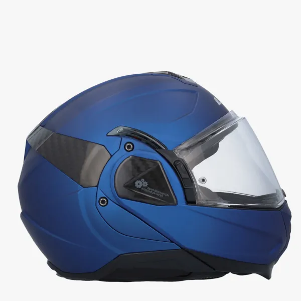 LS2 FF910 Advant II Solid Matt Navy Blue> Systeemhelmen|Helmen Met Zonnevizier