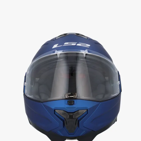 LS2 FF910 Advant II Solid Matt Navy Blue> Systeemhelmen|Helmen Met Zonnevizier