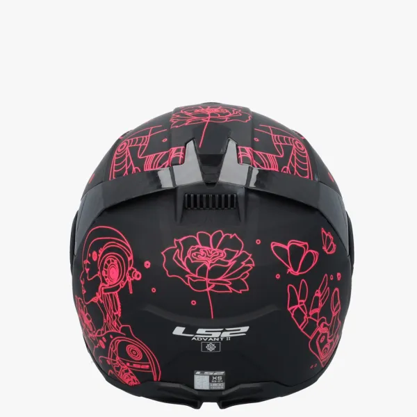 LS2 FF910 Advant II Sophia Black Pink> Systeemhelmen|Helmen Met Zonnevizier