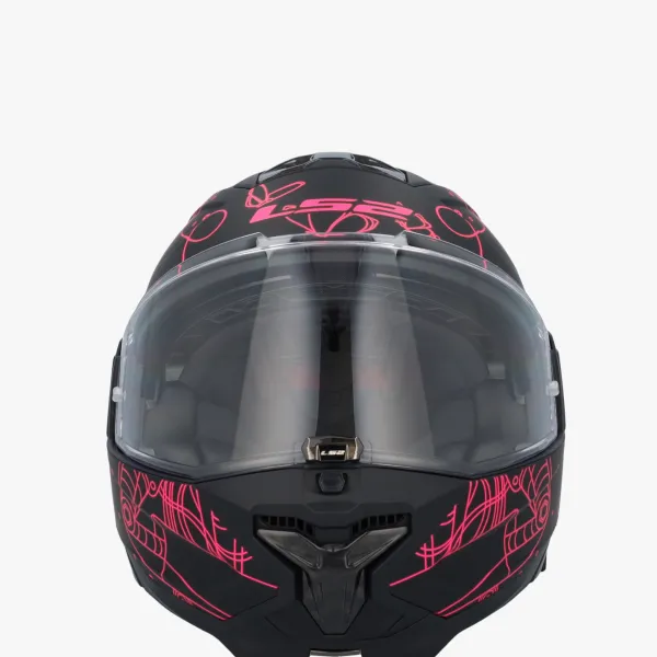 LS2 FF910 Advant II Sophia Black Pink> Systeemhelmen|Helmen Met Zonnevizier