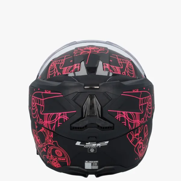 LS2 FF910 Advant II Sophia Black Pink> Systeemhelmen|Helmen Met Zonnevizier