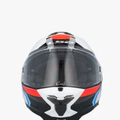 LS2 FF910 Advant II Triple White Blue Red> Systeemhelmen|Helmen Met Zonnevizier