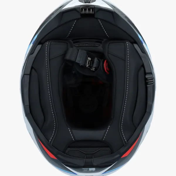 LS2 FF910 Advant II Triple White Blue Red> Systeemhelmen|Helmen Met Zonnevizier