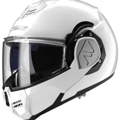 LS2 FF906 Advant Solid White 06> Systeemhelmen|Helmen Met Zonnevizier