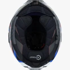 LS2 FF901 Advant X Carbon Future Ii White Blue> Systeemhelmen|Helmen Met Zonnevizier
