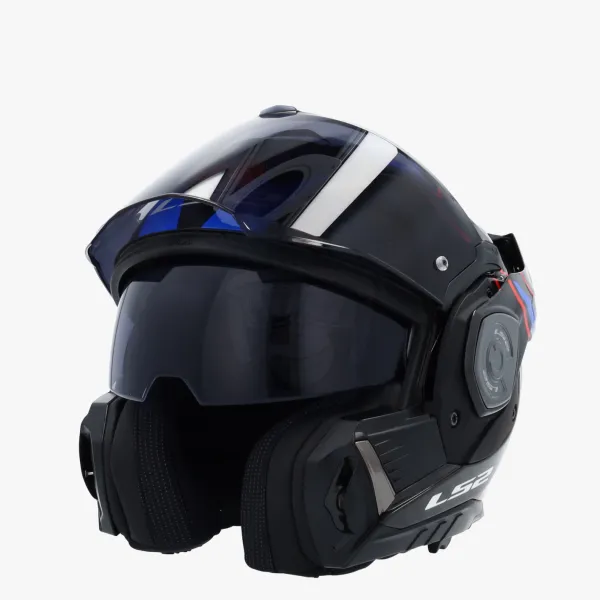 LS2 FF901 Advant X Carbon Future Ii White Blue> Systeemhelmen|Helmen Met Zonnevizier