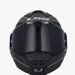 LS2 FF901 Advant X Carbon Horizon Silver Grey> Systeemhelmen|Helmen Met Zonnevizier