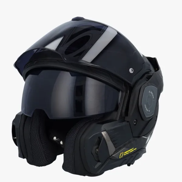 LS2 FF901 Advant X Carbon Horizon Silver Grey> Systeemhelmen|Helmen Met Zonnevizier