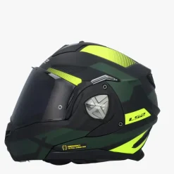 LS2 FF901 Advant X Nova Black H-V Yellow-06> Systeemhelmen|Helmen Met Zonnevizier