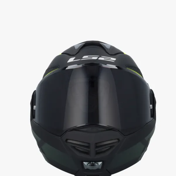 LS2 FF901 Advant X Nova Black H-V Yellow-06> Systeemhelmen|Helmen Met Zonnevizier
