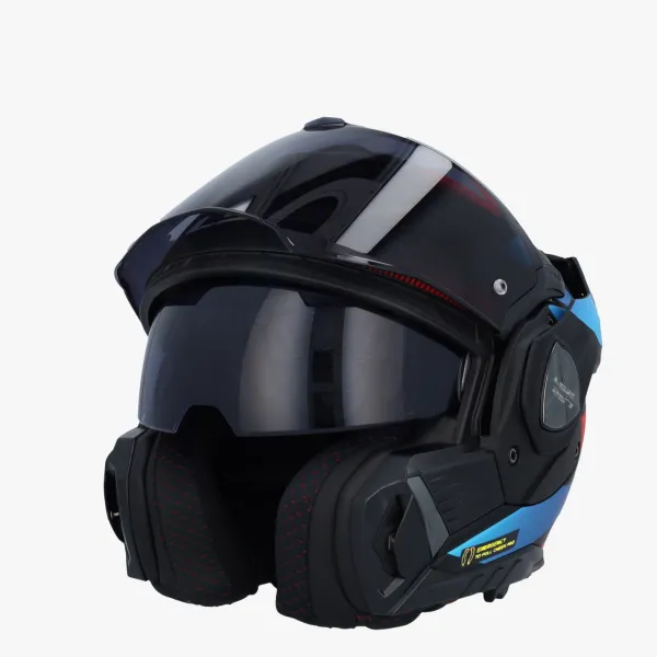 LS2 FF901 Advant X Nova Black Red Blue-06> Systeemhelmen|Helmen Met Zonnevizier