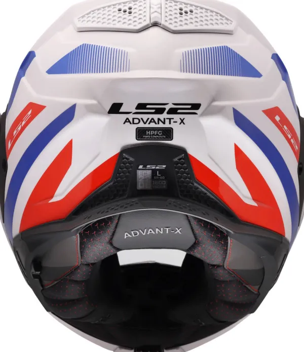 LS2 FF901 Advant X Nova White Blue Red-06> Systeemhelmen|Helmen Met Zonnevizier