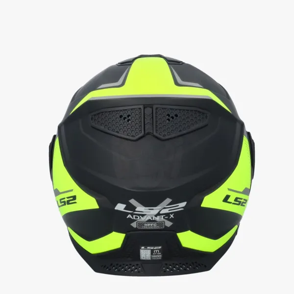 LS2 FF901 Advant X Oblivion Matt Black Fluo 06> Systeemhelmen|Helmen Met Zonnevizier
