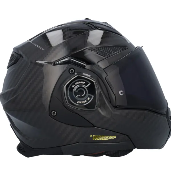 LS2 FF901 Advant X Solid Carbon 06> Systeemhelmen|Helmen Met Zonnevizier