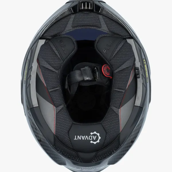 LS2 FF901 Advant X Solid Carbon 06> Systeemhelmen|Helmen Met Zonnevizier