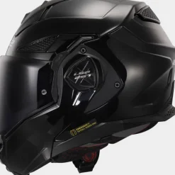 LS2 FF901 Advant X Solid Gloss Black 06> Systeemhelmen|Helmen Met Zonnevizier