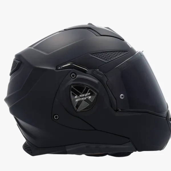 LS2 FF901 Advant X Solid Matt Black 06> Systeemhelmen|Helmen Met Zonnevizier