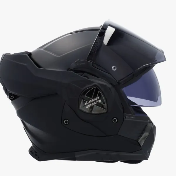 LS2 FF901 Advant X Solid Matt Black 06> Systeemhelmen|Helmen Met Zonnevizier