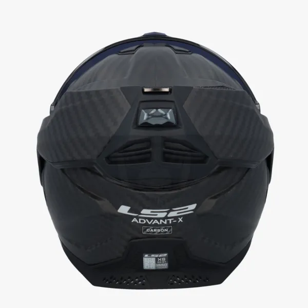 LS2 FF901 Advant X Solid Matt Carbon> Systeemhelmen|Helmen Met Zonnevizier