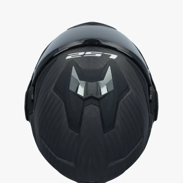 LS2 FF901 Advant X Solid Matt Carbon> Systeemhelmen|Helmen Met Zonnevizier