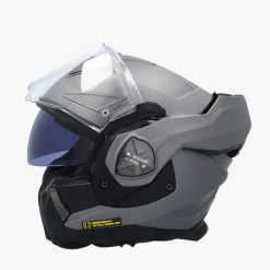 LS2 FF901 Advant X Solid Matt Titanium 06> Systeemhelmen|Helmen Met Zonnevizier