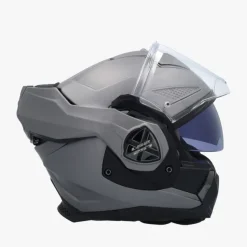 LS2 FF901 Advant X Solid Matt Titanium 06> Systeemhelmen|Helmen Met Zonnevizier