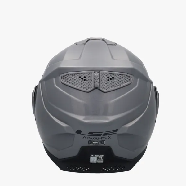 LS2 FF901 Advant X Solid Matt Titanium 06> Systeemhelmen|Helmen Met Zonnevizier