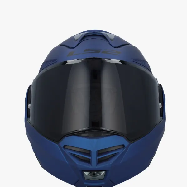 LS2 FF901 Advant X Solid Navy Blue> Systeemhelmen|Helmen Met Zonnevizier