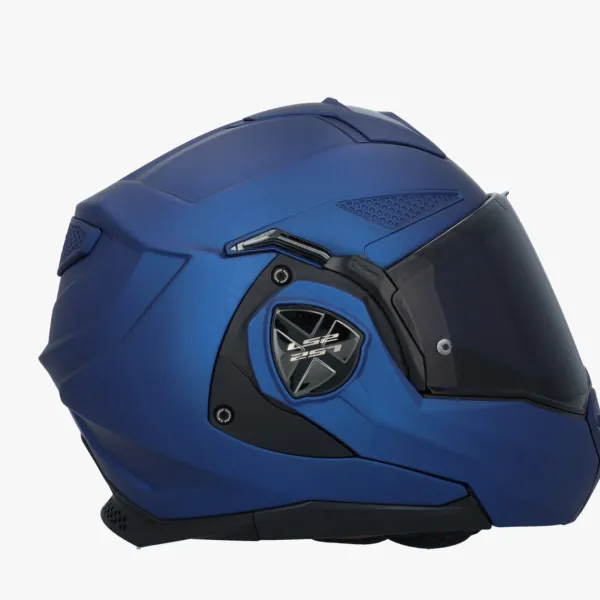 LS2 FF901 Advant X Solid Navy Blue> Systeemhelmen|Helmen Met Zonnevizier