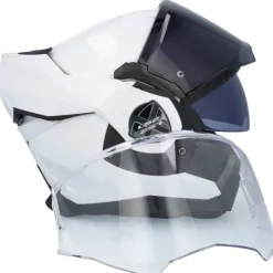 LS2 FF901 Advant X Solid White 06> Systeemhelmen|Helmen Met Zonnevizier