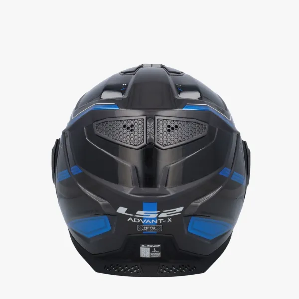 LS2 FF901 Advant X Spectrum Black Titan.Blue 06> Systeemhelmen|Helmen Met Zonnevizier