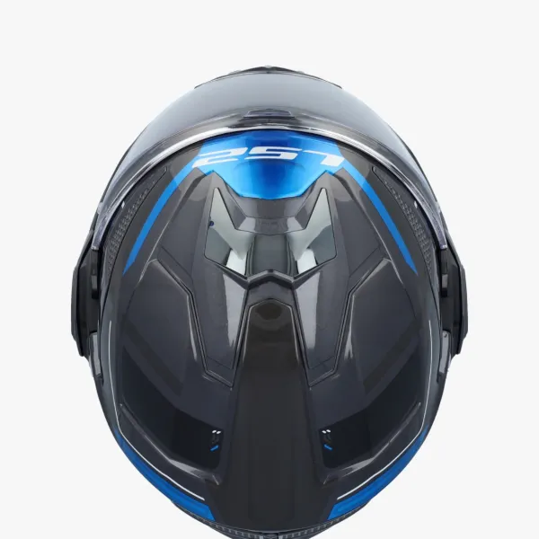 LS2 FF901 Advant X Spectrum Black Titan.Blue 06> Systeemhelmen|Helmen Met Zonnevizier