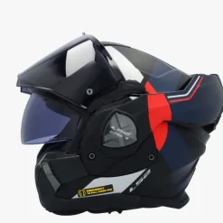 LS2 FF901 Advant X Ultra Blue Red> Systeemhelmen|Helmen Met Zonnevizier