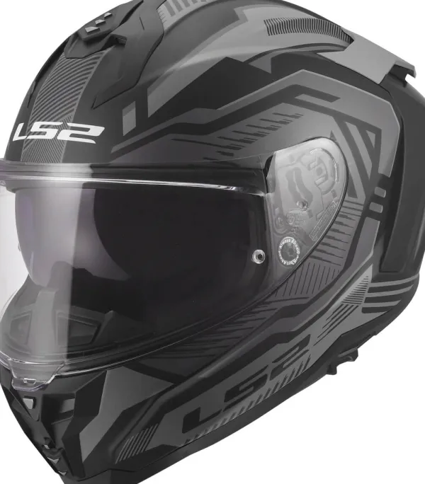 LS2 FF817 Challenger II Dravix Grey> Integraalhelmen|Race Helmen