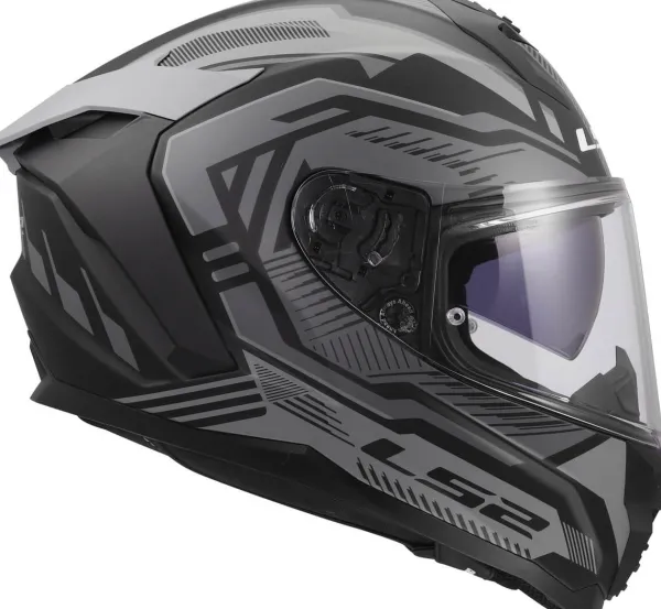 LS2 FF817 Challenger II Dravix Grey> Integraalhelmen|Race Helmen