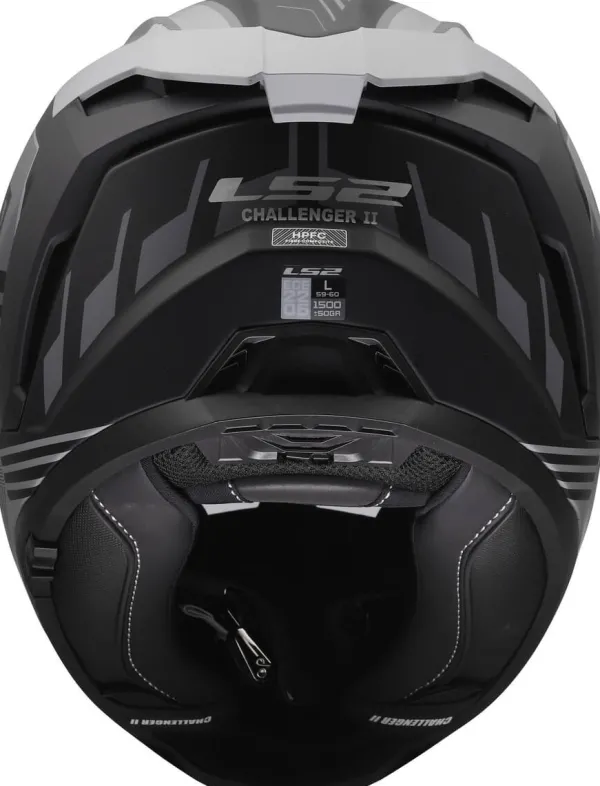LS2 FF817 Challenger II Dravix Grey> Integraalhelmen|Race Helmen