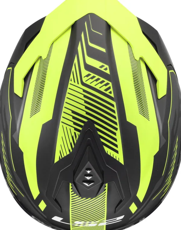 LS2 FF817 Challenger II Dravix H-V Yellow> Integraalhelmen|Race Helmen