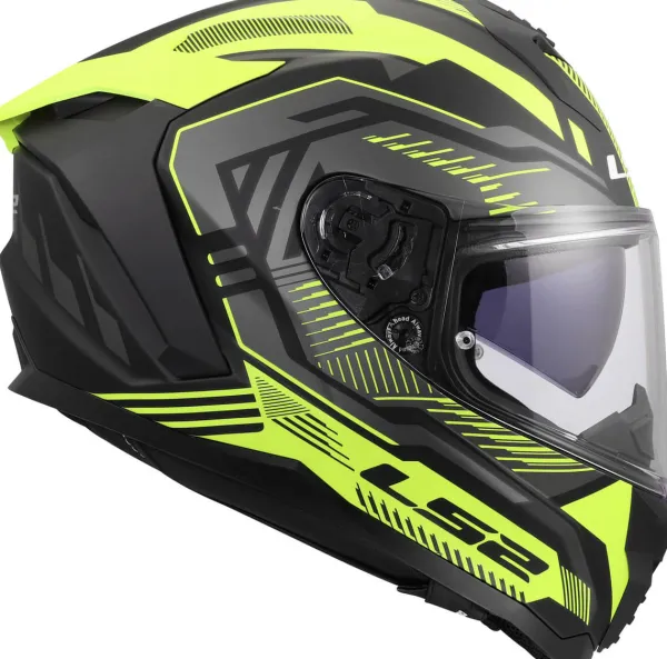 LS2 FF817 Challenger II Dravix H-V Yellow> Integraalhelmen|Race Helmen