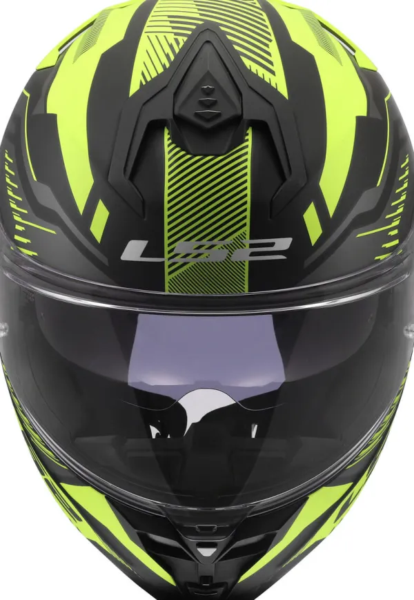 LS2 FF817 Challenger II Dravix H-V Yellow> Integraalhelmen|Race Helmen