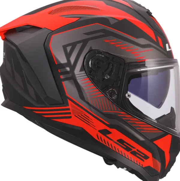 LS2 FF817 Challenger II Dravix Red> Integraalhelmen|Race Helmen