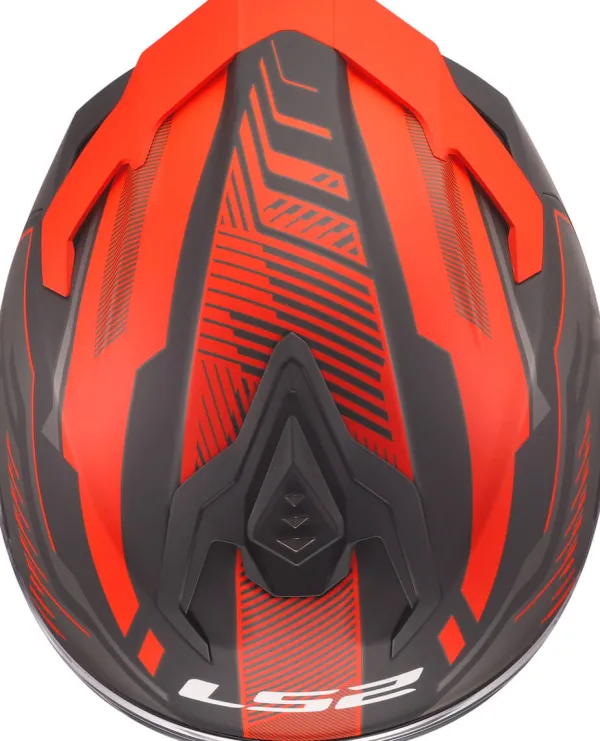 LS2 FF817 Challenger II Dravix Red> Integraalhelmen|Race Helmen