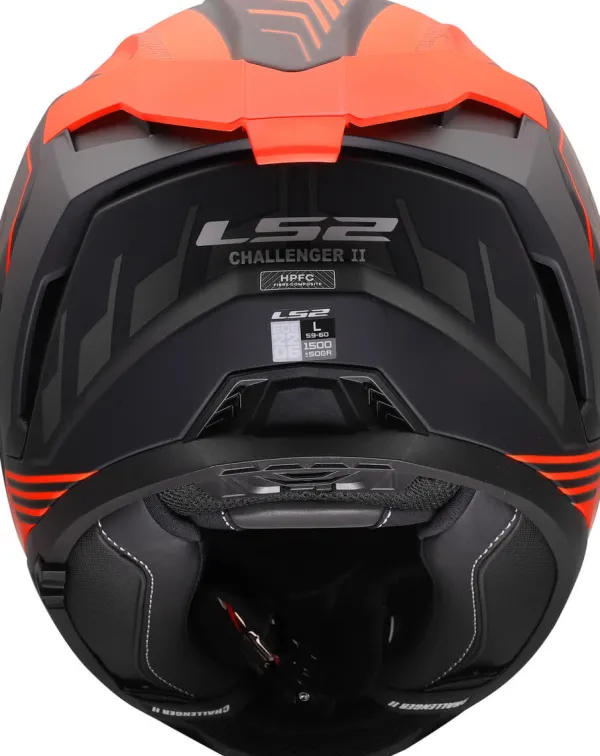 LS2 FF817 Challenger II Dravix Red> Integraalhelmen|Race Helmen